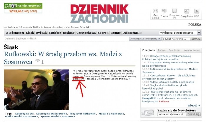 Co? ?mierdzi... b?dzie porze?om