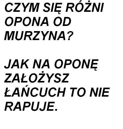Murzyn a opona