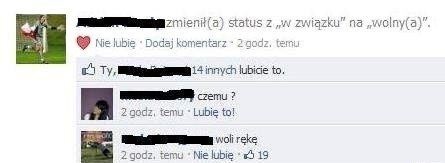 zmiana statusu