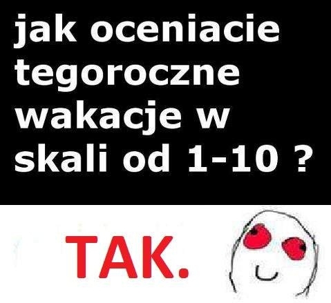 Ocena wakacji