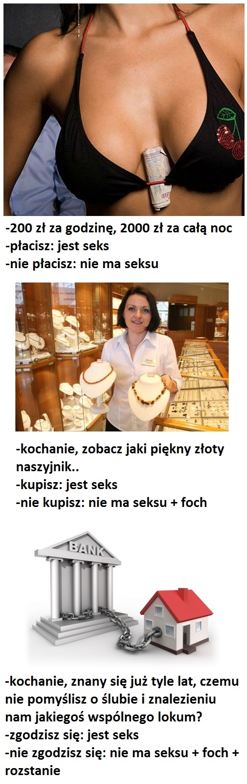 Trzy rodzaje prostytucji