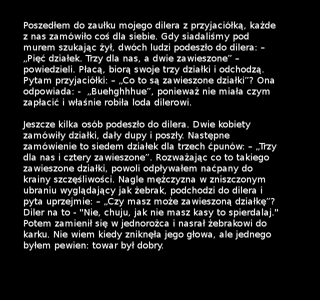 Zawieszone dla biednych