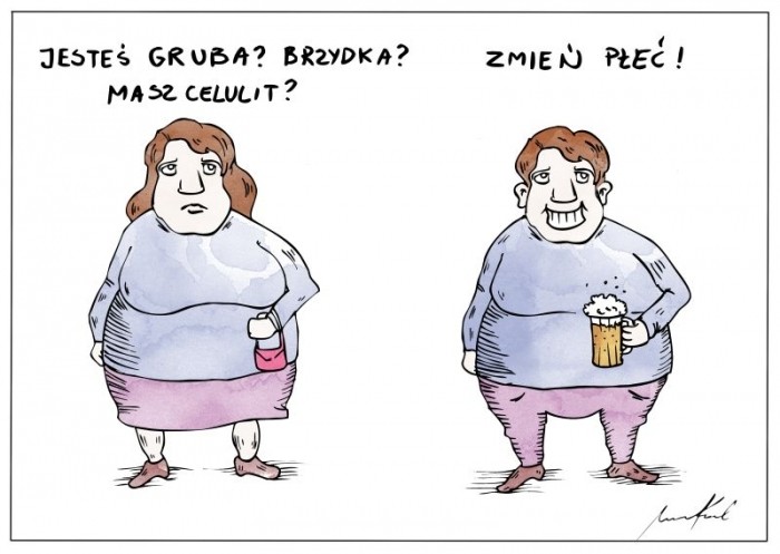 Jeste? gruba brzydka masz cellulit?