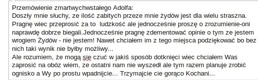 Przemówienie Adolfa