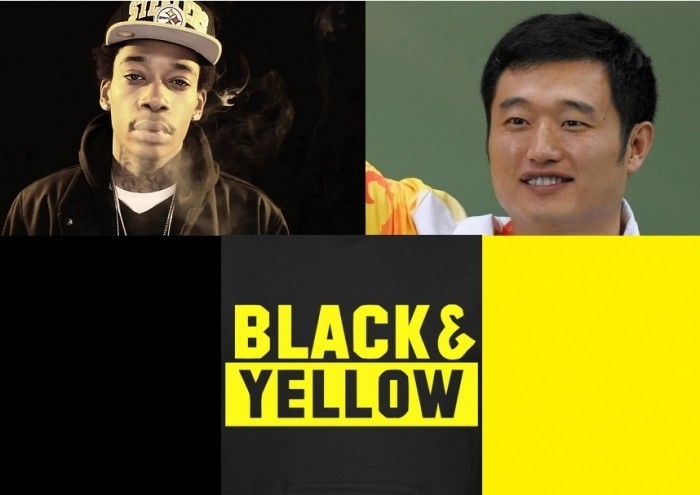 black and yellow