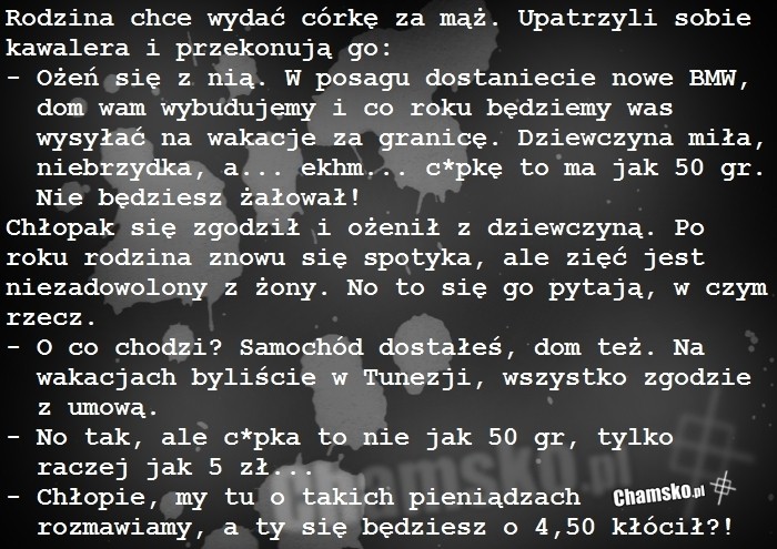 Nie k?u? si? o drobne!