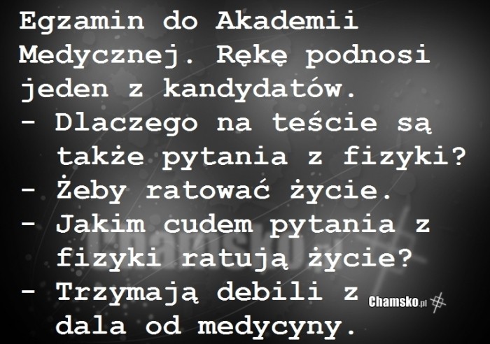 Egzamin do medyka