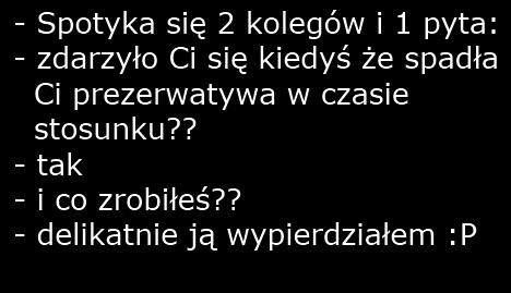 Spad?a prezerwatywa??