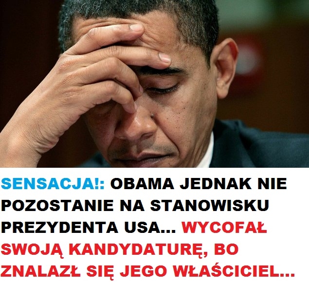 Smutny Obama...