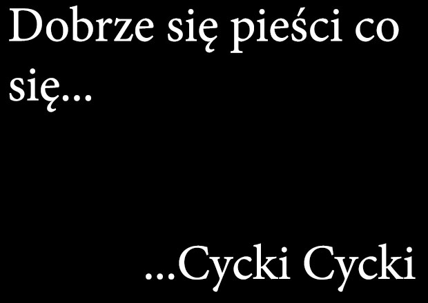 Dobrze się pieści...