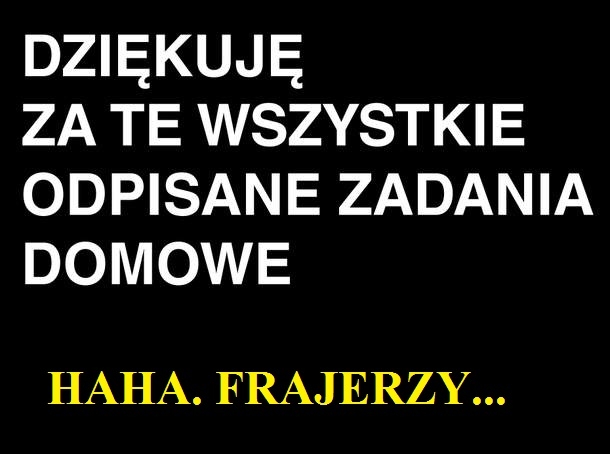 Zadanka domowe