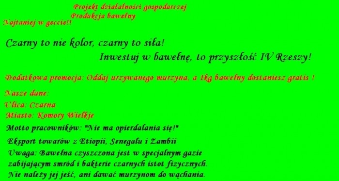 Projekt dzia?alno?ci gospodarczej