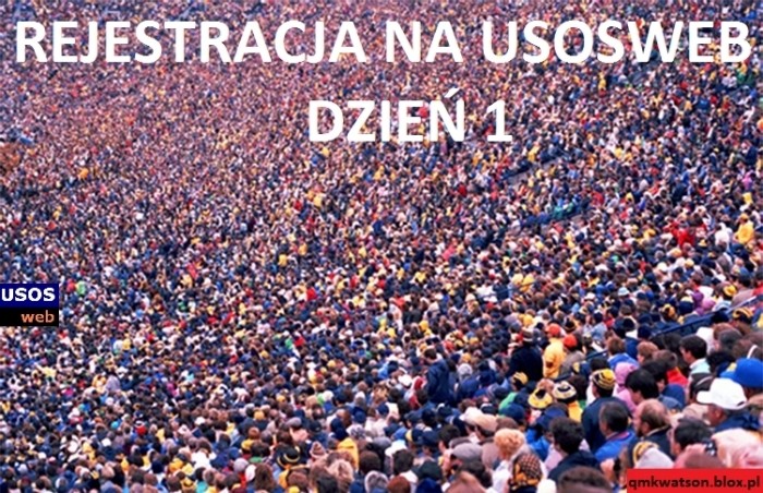 Rejestracja na USOSWEB: Dzie? 1