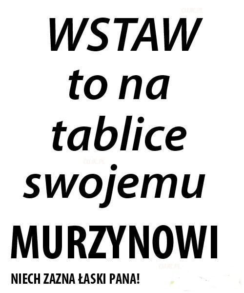 wstaw to na tablice