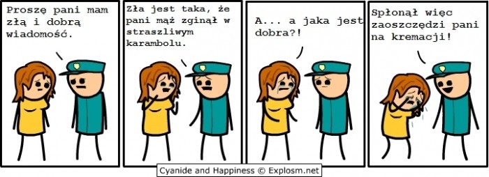 Mam dla pani dwie wiadomo?ci