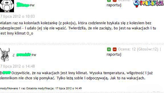 plemniki na wakacjach