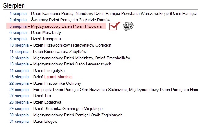 5 sierpnia dzien piwa