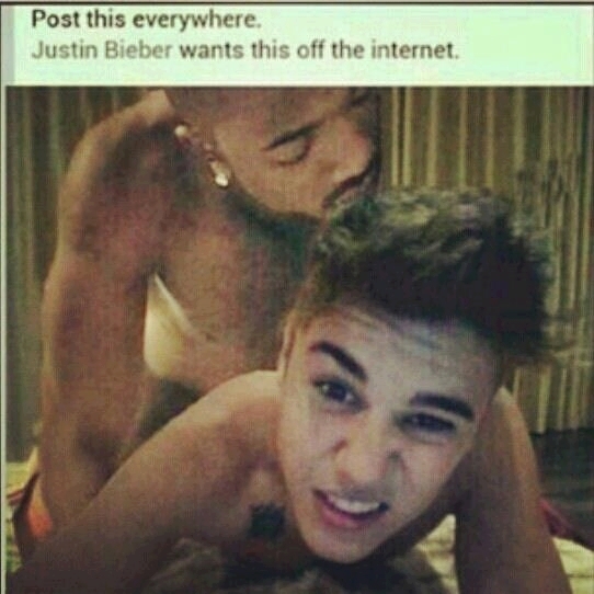 Justin Bieber chce usunięcia tego z netu.