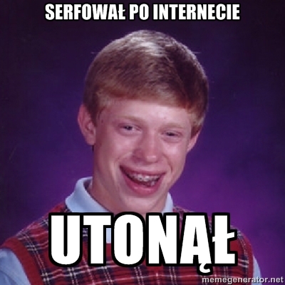 Serfował po internecie