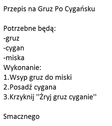 Przepis na gruz po cyga?sku