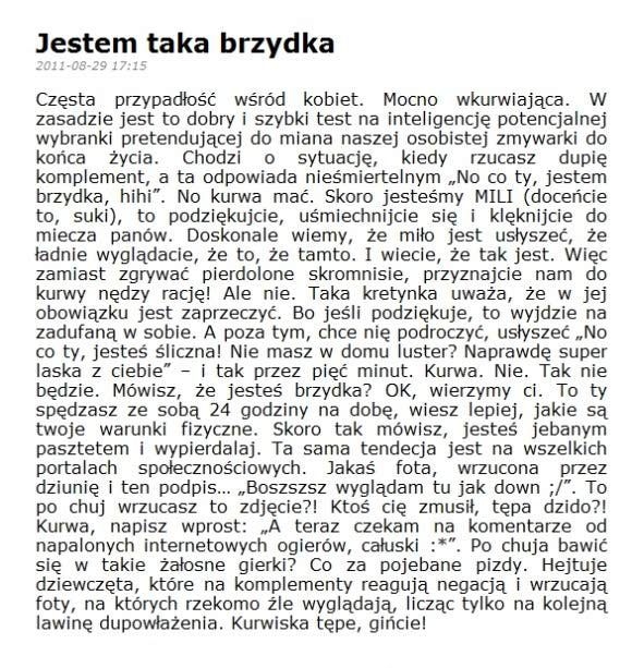 Do dziewczyn.