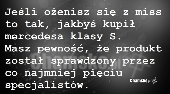Żona miss
