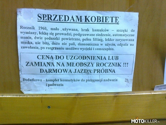 Kobieta na sprzedaż