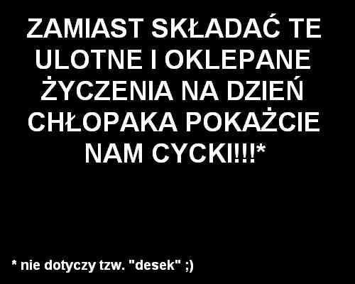 Cycki zamiast ?ycze?!