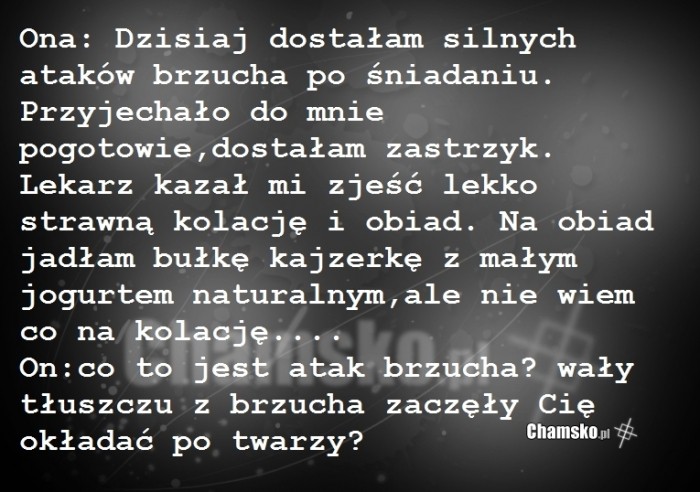 Zaatakowana grubaska