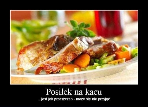Posilek na kacu