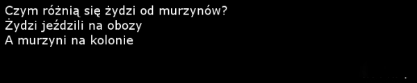 Czym si? ró?ni ?yd od murzyna ?