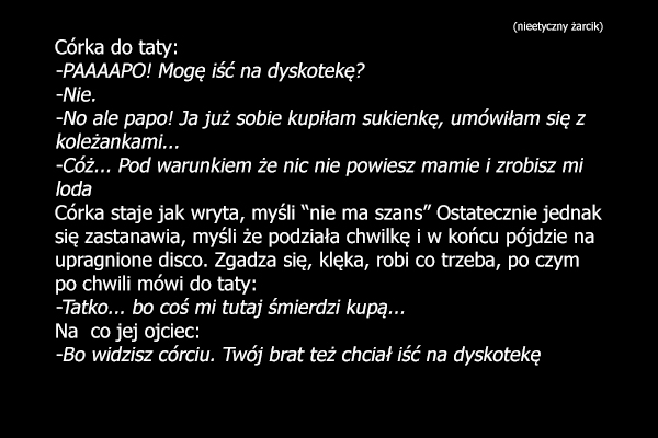 Nieetyczny zły żarcik