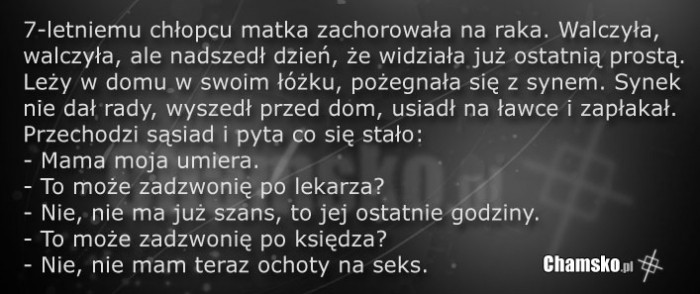 Bardzo chamski dowcip