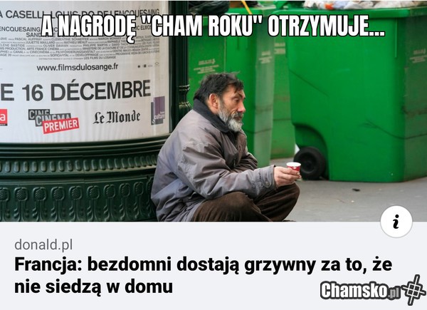 Nagroda dla chama roku