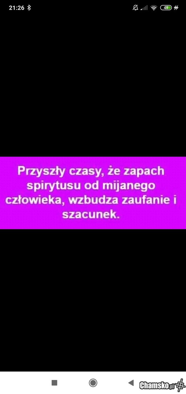Woń spirytusu oznaką bogactwa