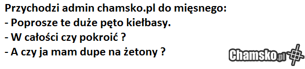 admin lubi w dupe