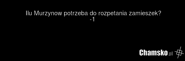 Ilu Murzynow potrzeba do rozpetania zamieszek? -1