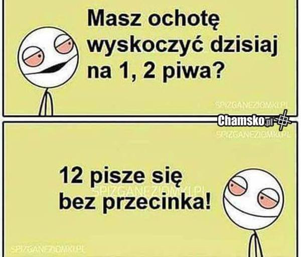 12 - bez przecinka