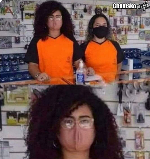 Beżowa maseczka