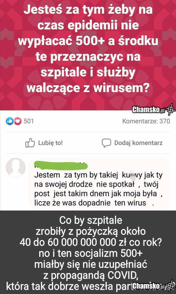Po co na covid tak wielkie sumy pożyczek 500+?