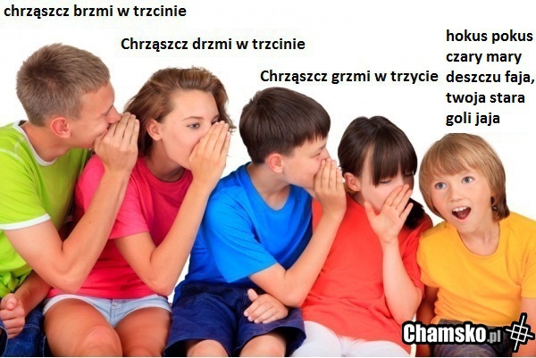seria - głuchy telefon
