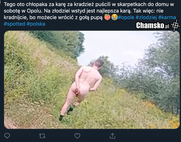 Na złodzieju skarpetka gore