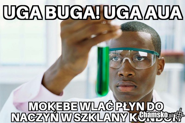 Małpa eksperymentuje