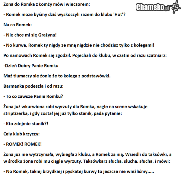 Romek z Łomży z żoną