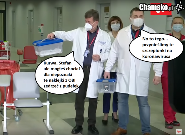 Szczepionki przybyły w pudełkach z OBI