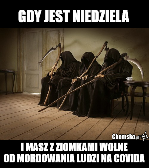 W niedzielę zawsze najmniej zgonów