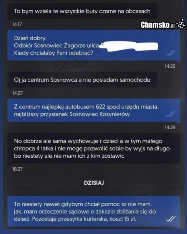Niestety nie może pomóc
