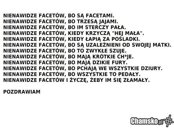 Nienawidzę facetów