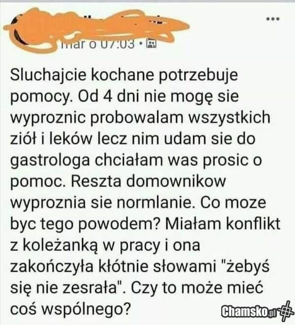 Problem z kałem