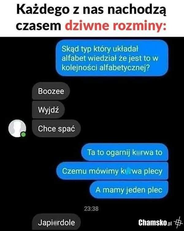 Dziwna rozkmina.